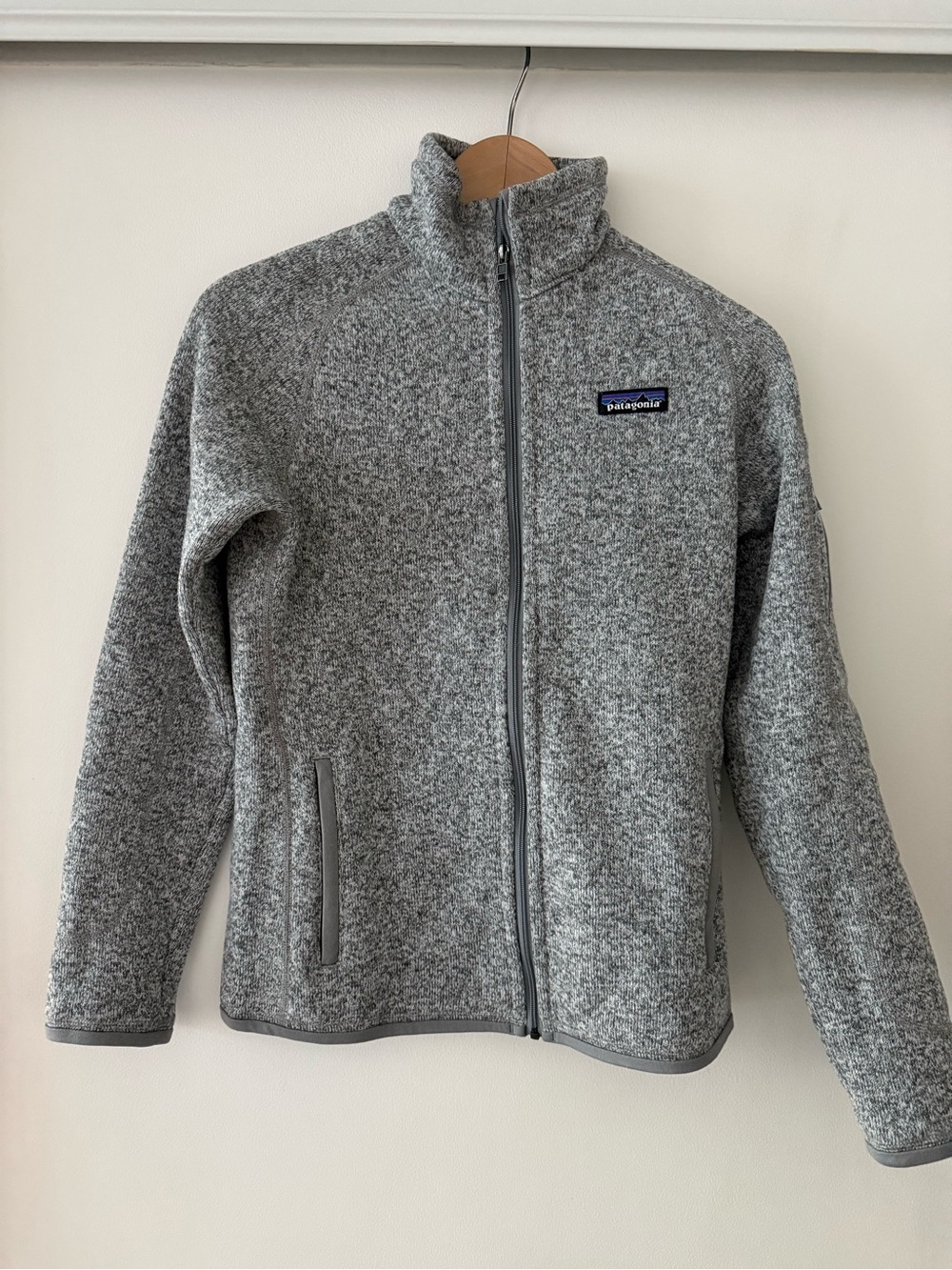 Patagonia Gray Sherpa-Lined Full Zip Jacket
